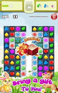 Cream Candy Rain - Match 3 Game Screen Shot 1