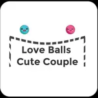 Love Balls Cute Couple Screen Shot 0