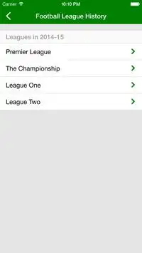 Football League History Screen Shot 7