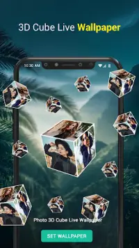 Photo 3D Cube Live Wallpaper Screen Shot 3