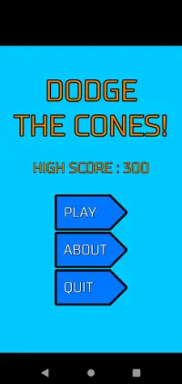 Dodge The Cones Screen Shot 0