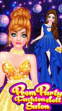 Prom Party Fashion Doll Salon Dress Up Game Screen Shot 0
