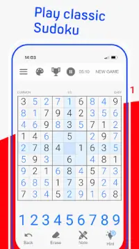 Sudoku - Classic Number Puzzles. Brain Challenge. Screen Shot 2