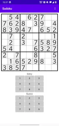 Sudoku Screen Shot 1