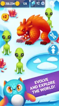 Alien Evolution Spiele: Alien-Welt Clicker Screen Shot 1