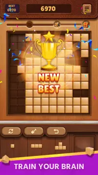 Puzzle Balok Kayu - Game Blockudoku Gratis Screen Shot 4