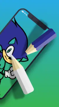 soni coloring the hedgehog adventures Screen Shot 4