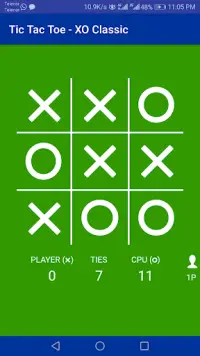 Tic Tac Toe -  Noughts and Crosses - X and O game Screen Shot 3