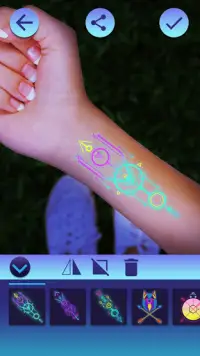 Neón Tatuaje Simulador Screen Shot 0