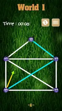 Spider web Puzzle Connect dots Screen Shot 1