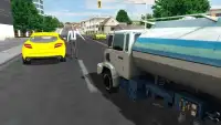 Modern City Gas Station 3D Pickup Truck Refueling Screen Shot 3