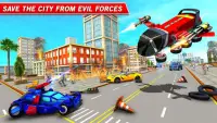 Ônibus elétrico Jogos de Vôo - Flying Bus Games 3D Screen Shot 6