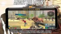 Angry Bull Hunt - City Bull Shoot Simulator Screen Shot 1