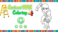 Cartoon Ben 10  - Free Coloring Book Screen Shot 0