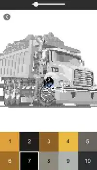 Pixel Art Dump Trucks - Color By Number Screen Shot 3