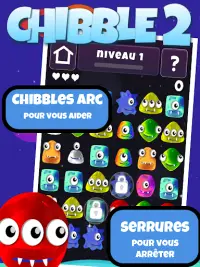 Chibble2: Fun Addictive Match3 famille Puzzle Game Screen Shot 1