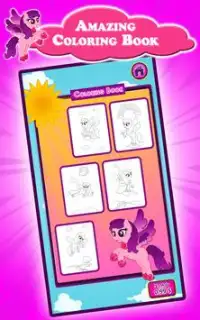 Baby Pony Kids Coloring Book Screen Shot 5