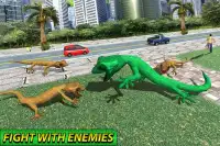 Monster Lizard Simulator: City Battle Screen Shot 9