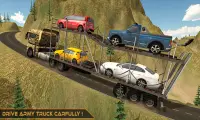 Offroad Army Car Transporter - World War Challenge Screen Shot 2