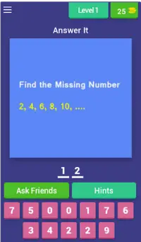 Find The Missing Number IQ Test Screen Shot 0