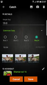 Carpio - Carp Fishing Tracker Screen Shot 3