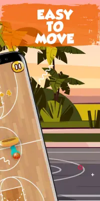 FLAPPY DUNK SHOT: ألعاب كرة السلة غير متصل Screen Shot 1