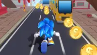 Blue Hedgehog Run: Super Runner Screen Shot 6