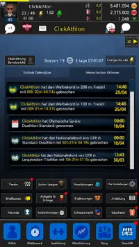Kostenloses Triathlon-Spiel - ClickAthlon Manager Screen Shot 0