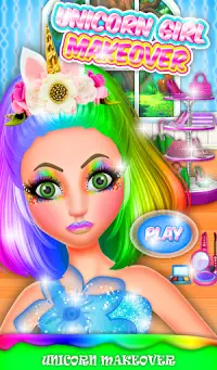 Rainbow Unicorn Princess makeover! Magic Outfits Screen Shot 10