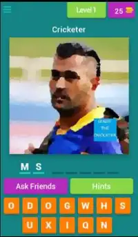 Indian Cricketer Guess Screen Shot 0