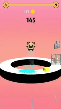 햄스터 구조대 - 햄스터 타운, 햄스터 구출, 귀여운 햄스터 점프 3D 헬릭스 퍼즐 게임! Screen Shot 4