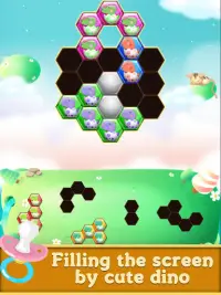 ディノヘキサパズルゲーム : 恐竜ヘキサブロックパズル Screen Shot 5