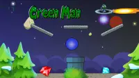 Green Man Balls Física desafio de equilíbrio Screen Shot 1