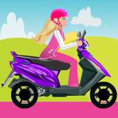 Miss Barbie Scooter Ride