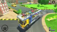 Pengemudi Sepeda Pengemudi Truk Simulator Screen Shot 0