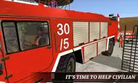 fire fighter truck simulator Screen Shot 1