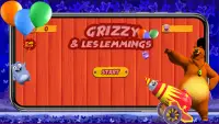 Grizzy les Lemmings driving motobike Screen Shot 1