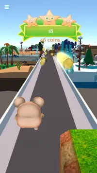 Kawaii Hamster Run - سباق ممتع - لعبة عداء Screen Shot 2