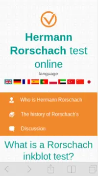 Hermann Rorschach test (inkblot test) Screen Shot 0