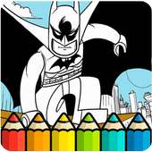 How To Color LEGO Batman -free coloring for kids-