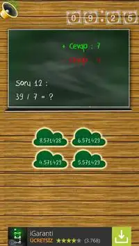 Matematik Oyunu Sayısal Test Screen Shot 2