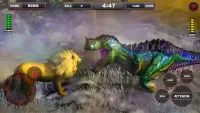 Lion vs Dinosaur Animal Simulator Game Screen Shot 0