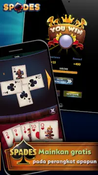 Spades - Game Kartu Offline Gratis Screen Shot 3