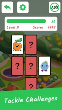 Kids Memory Game: Fruits Screen Shot 2