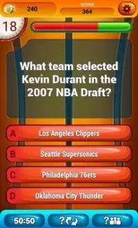 USA Basket-Ball Jeu De Quiz Screen Shot 2