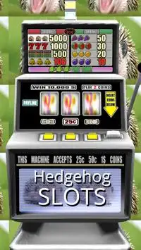 3D Hedgehog Slots - Free Screen Shot 0
