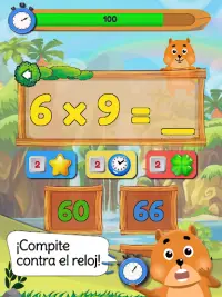 Tablas de multiplicar - Juegos gratis para niños Screen Shot 11