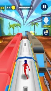 Subway LadyBug Runner Screen Shot 2