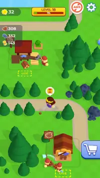 Idle Craft World: Lumberjack Screen Shot 3