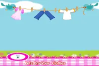 Lavandería mamás embarazadas - Juegos lavado ropa Screen Shot 2